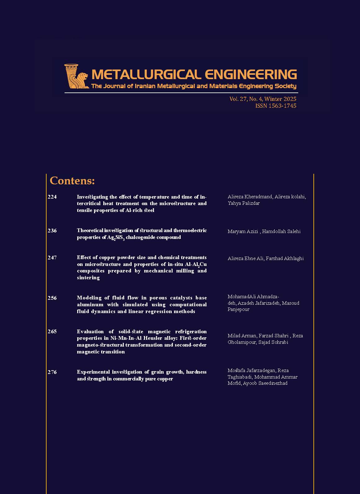 Metallurgical Engineering