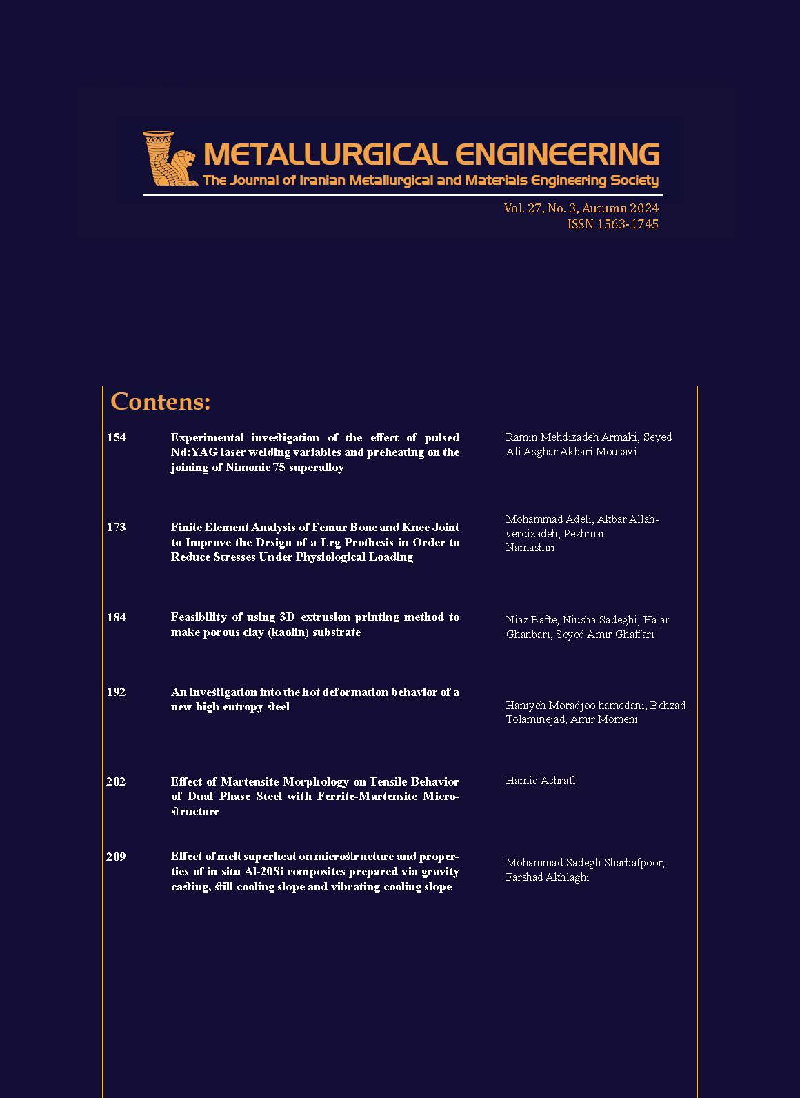 Metallurgical Engineering